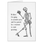 Een grappig skelet. (Voorkant)