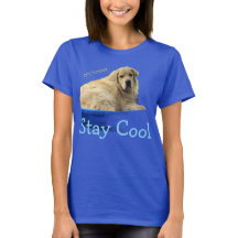 Een grappig T-shirt met een Golden Retriever.