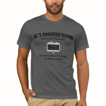 Een grappig T-shirt voor auto reparatie