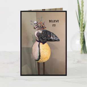 Een grappig wandelwonder kaart