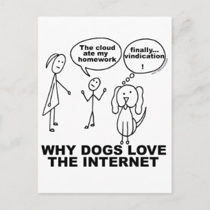 Een grappige Ate My Homework Joke Briefkaart