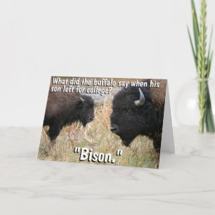 Een grappige Buffalo Goodbye Kaart