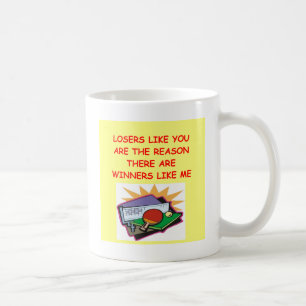 een grappige grap voor winnaars en verliezers koffiemok