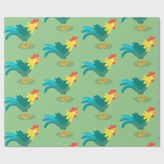 Een grappige illustratie van de cartoon van de kra cadeaupapier (Vlak)