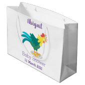 Een grappige illustratie van de cartoon van de kra groot cadeauzakje (Achterkant Gekanteld)