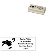 Een grappige illustratie van de cartoon van de kra 	rubberstempel (Gestempeld)