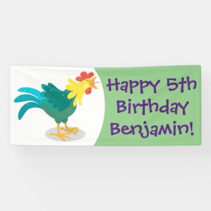 Een grappige illustratie van de cartoon van de kra spandoek