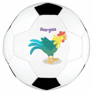 Een grappige illustratie van de cartoon van de kra voetbal