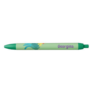 Een grappige illustratie van de cartoon van de kra zwarte inkt pen
