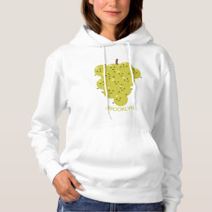 Een grappige illustratie van de cartoon van druive hoodie