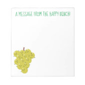 Een grappige illustratie van de cartoon van druive notitieblok (Voorkant)