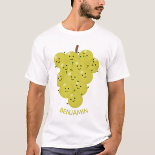 Een grappige illustratie van de cartoon van druive t-shirt