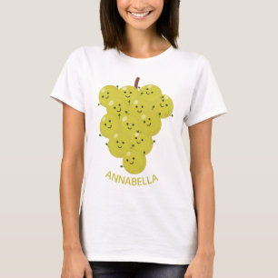 Een grappige illustratie van de cartoon van druive t-shirt