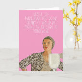 Een grappige kaart met gezondheids-tips. (Gele Bloem)