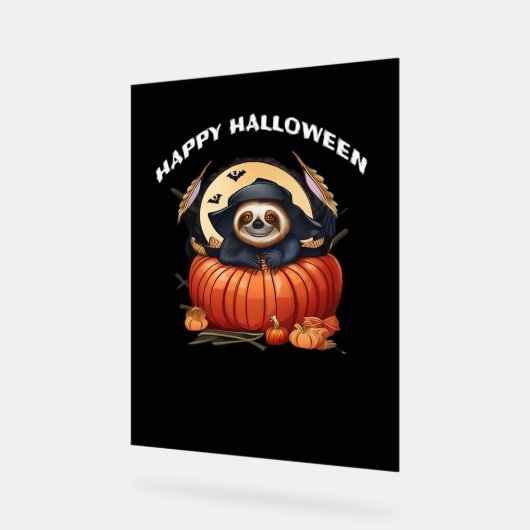 Een grappige luiaard vieren Halloween Essential T- Acryl Bord (Hoek)