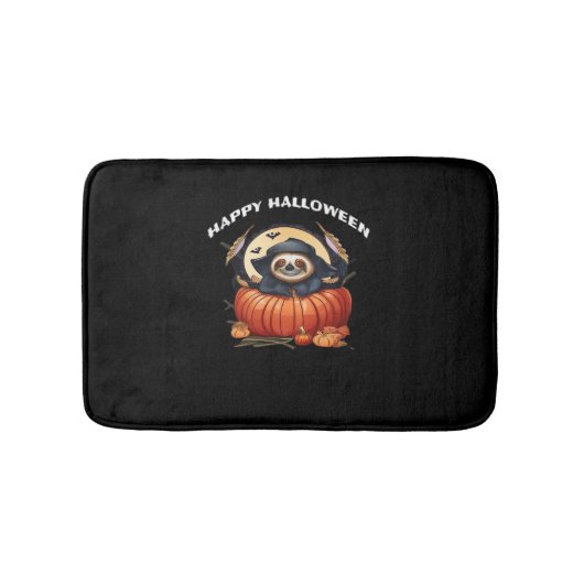 Een grappige luiaard vieren Halloween Essential T- Badmat (Voorkant)