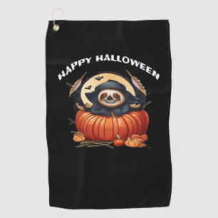 Een grappige luiaard vieren Halloween Essential T- Golfhanddoek