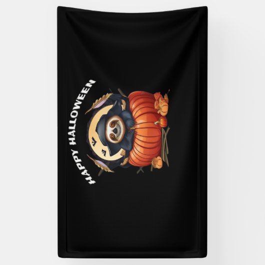 Een grappige luiaard vieren Halloween Essential T- Spandoek (Verticaal)
