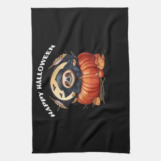 Een grappige luiaard vieren Halloween Essential T- Theedoek (Verticaal)