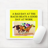 een grappige paardenwedstrijd muismat (Met muis)