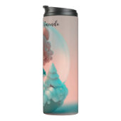 Een grappige pop op een wolk thermosbeker (Geroteerd rechts)