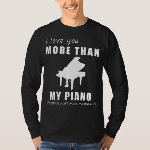 Een grappige snaar raken - Ik hou meer van je dan T-shirt