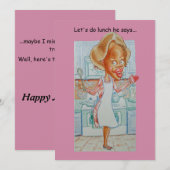 Een grappige verjaardagskaart feestdagenkaart (Voorkant / Achterkant)