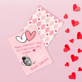 Een Grappige Wenskaart Met Jouw Gezicht Voor Valen Feestdagenkaart