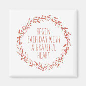 Een Grateful Heart Magneet (Voorkant)