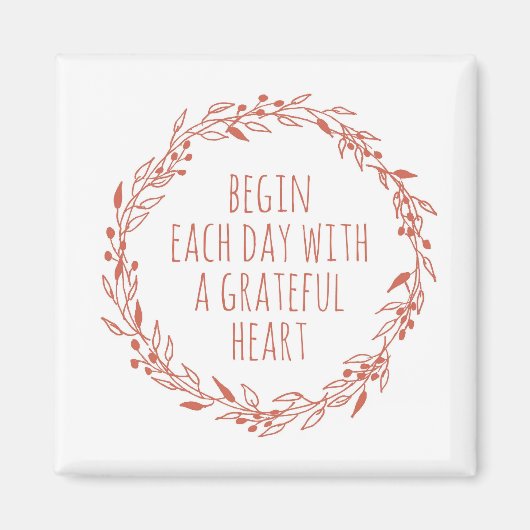 Een Grateful Heart Magneet (Voorkant)