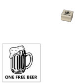 Eén gratis bierwoudstempel 	rubberstempel (Gestempeld)