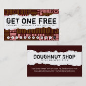 één gratis DOUGHNUT Klantenkaartje (Voorkant / Achterkant)