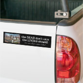 Een grave aannemen bumpersticker (Op Truck)