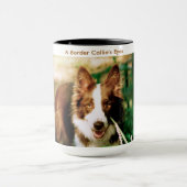Een grens-collie-ogen mok (Midden)