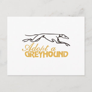Een Greyhound aannemen Briefkaart