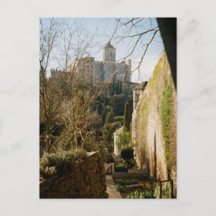 Een grieks Uitzicht van Girona Briefkaart