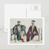 Een Griekse priester en een Turk, gegraveerd door  Briefkaart (Voorkant / Achterkant)