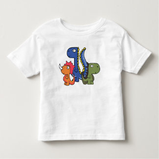 Een griezelige dinosaurusvriend, schattig en schat kinder shirts