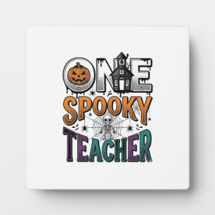 Een griezelige leraar Halloween vector ontwerp_1 Fotoplaat