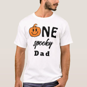 Eén Griezelige Papa Halloween Overeenkomstige Fami T-shirt