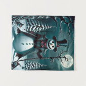 Een griezelige sneeuwpop wandkleed (Voorkant (horizontaal))