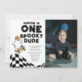 Een griezelige vent foto verjaardag kaart (Voorkant)