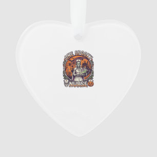 Een griezelige verpleegster Halloween skelet tover Ornament