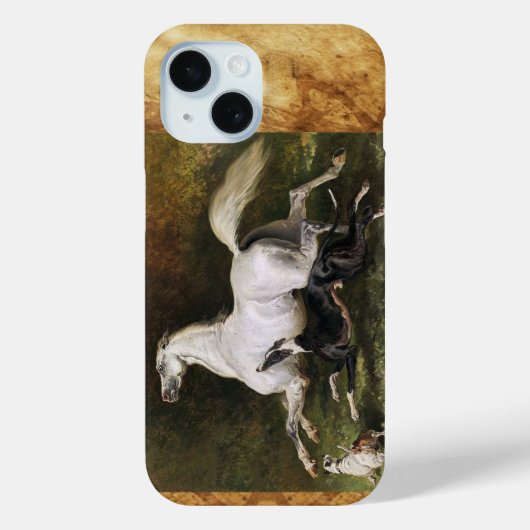 Een grijs Arabisch stroonmetje met honden Case-Mate iPhone Case (Achterkant)
