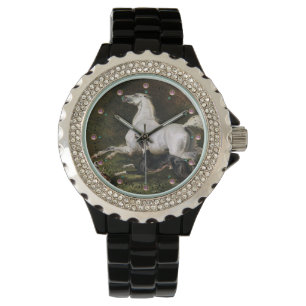 Een grijs Arabisch stroonmetje met honden Horloge