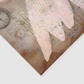 Een grillig roze engel serie ontwerp #2 tissuepapier (Detail)