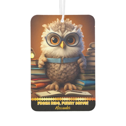 Een grillige luchtverfrisser in een gezellige stud (Achterkant)