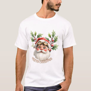 Een grillige steampunk Kerstman T-shirt