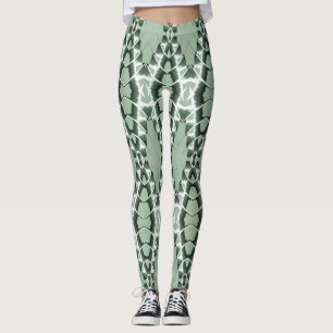 Een  groen patroon "Ratti_Creative_Arts" Leggings