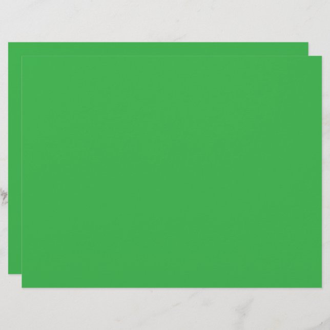 Een groen scherm met een witte achtergrond briefhoofd (Voorkant / Achterkant)